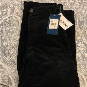 Boys black corduroys. NWT. Size 10